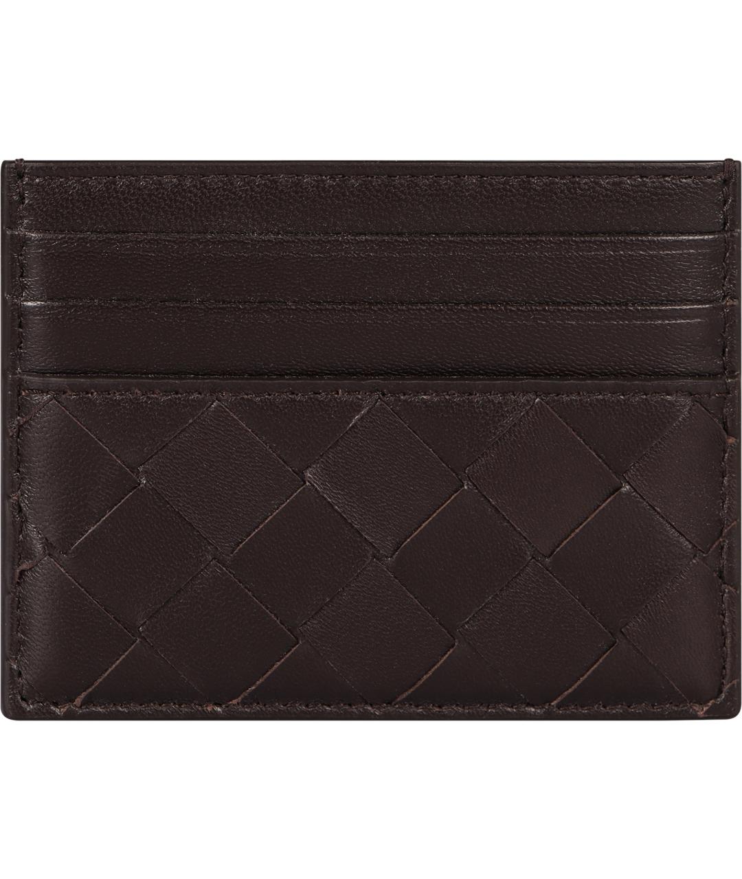 BOTTEGA VENETA Коричневый кожаный кардхолдер, фото 2