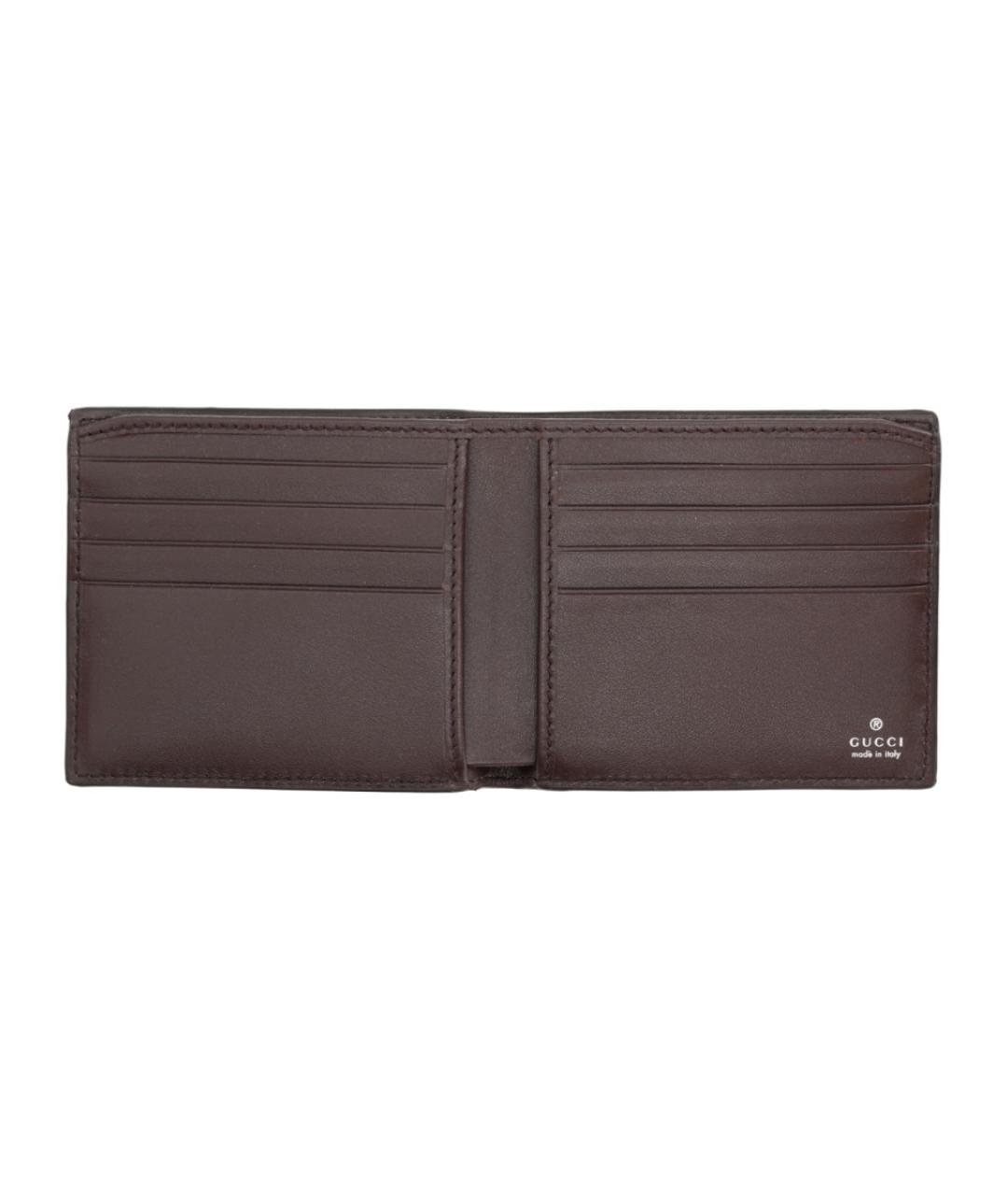 GUCCI Коричневый кожаный кошелек, фото 3
