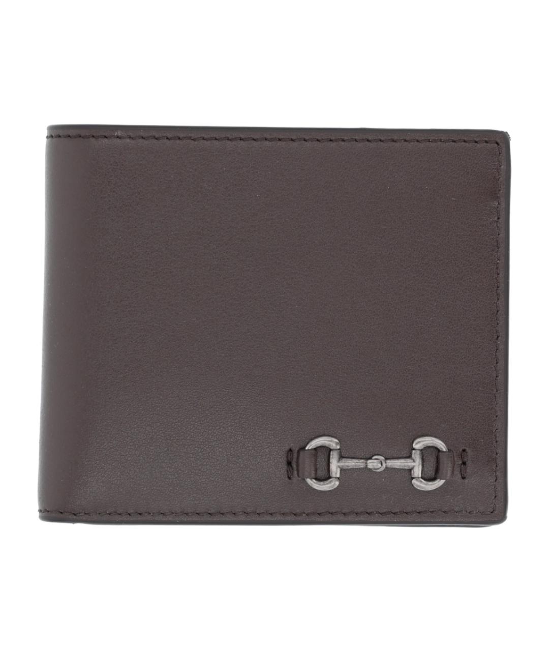 GUCCI Коричневый кожаный кошелек, фото 1