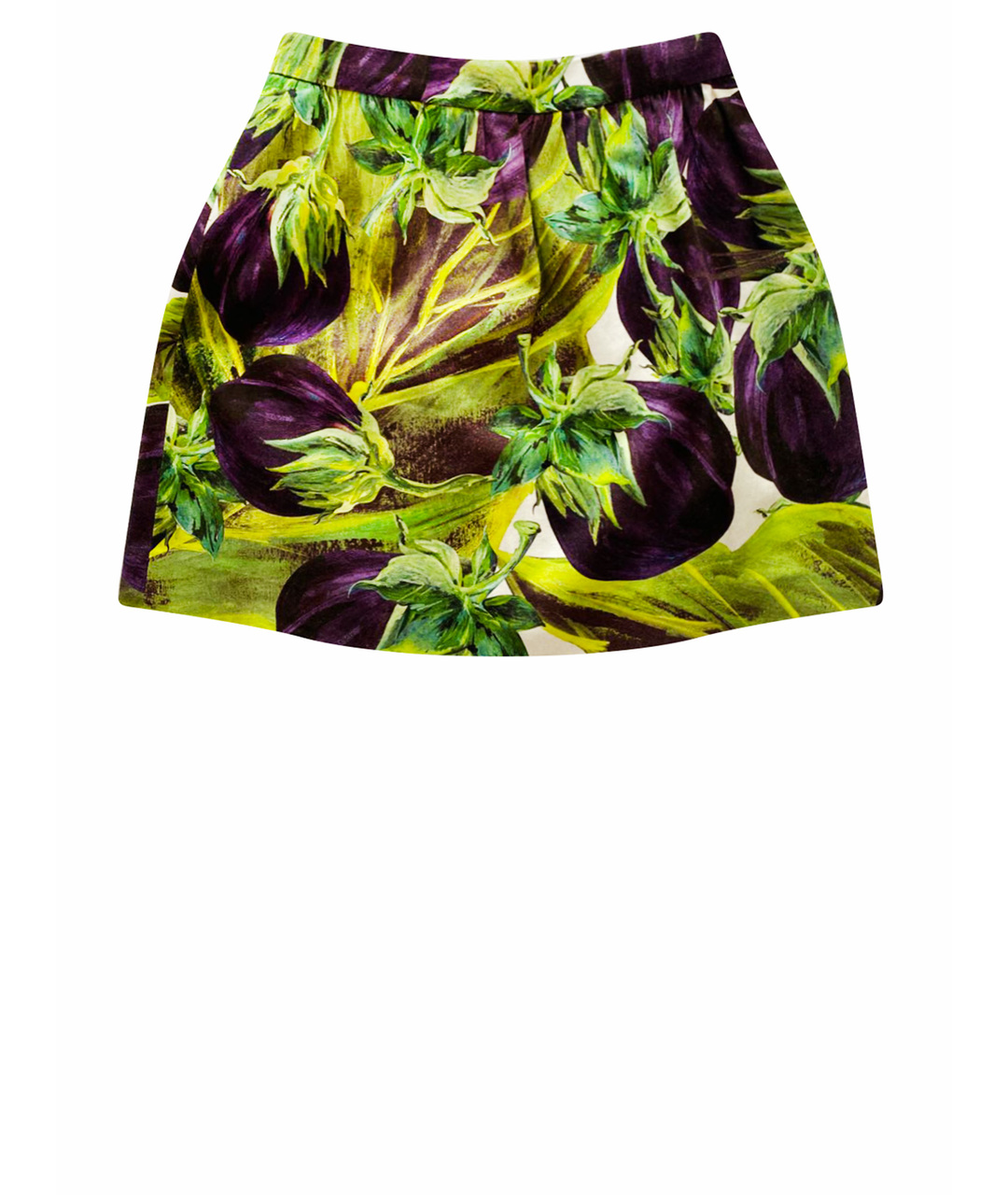 DOLCE&GABBANA Фиолетовая хлопковая юбка мини, фото 1