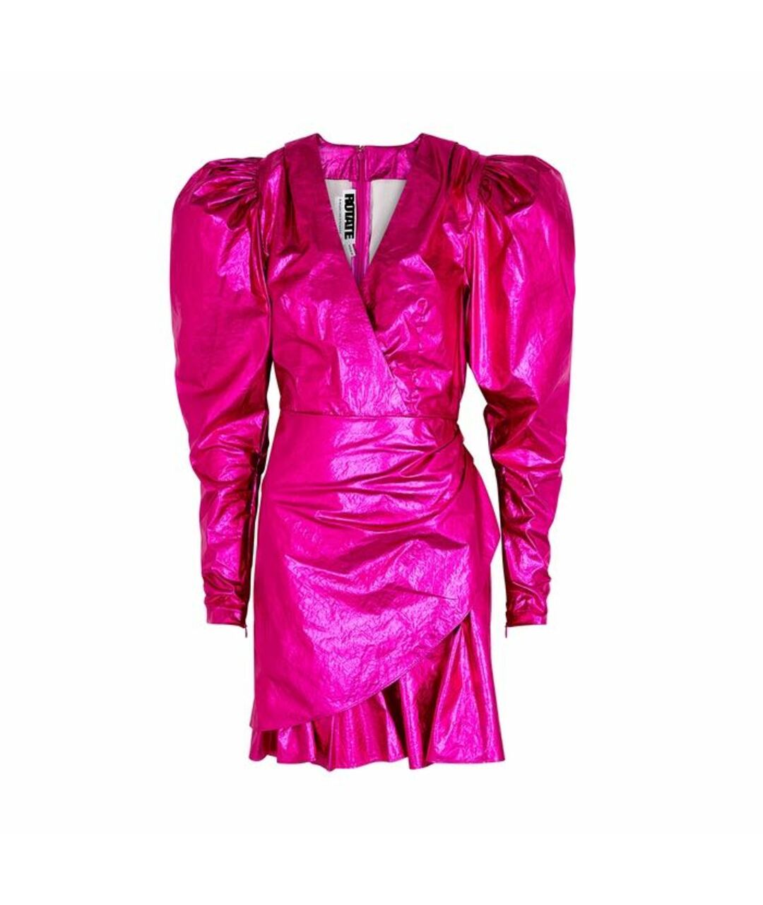 ROTATE Розовое полиэстеровое повседневное платье, фото 1