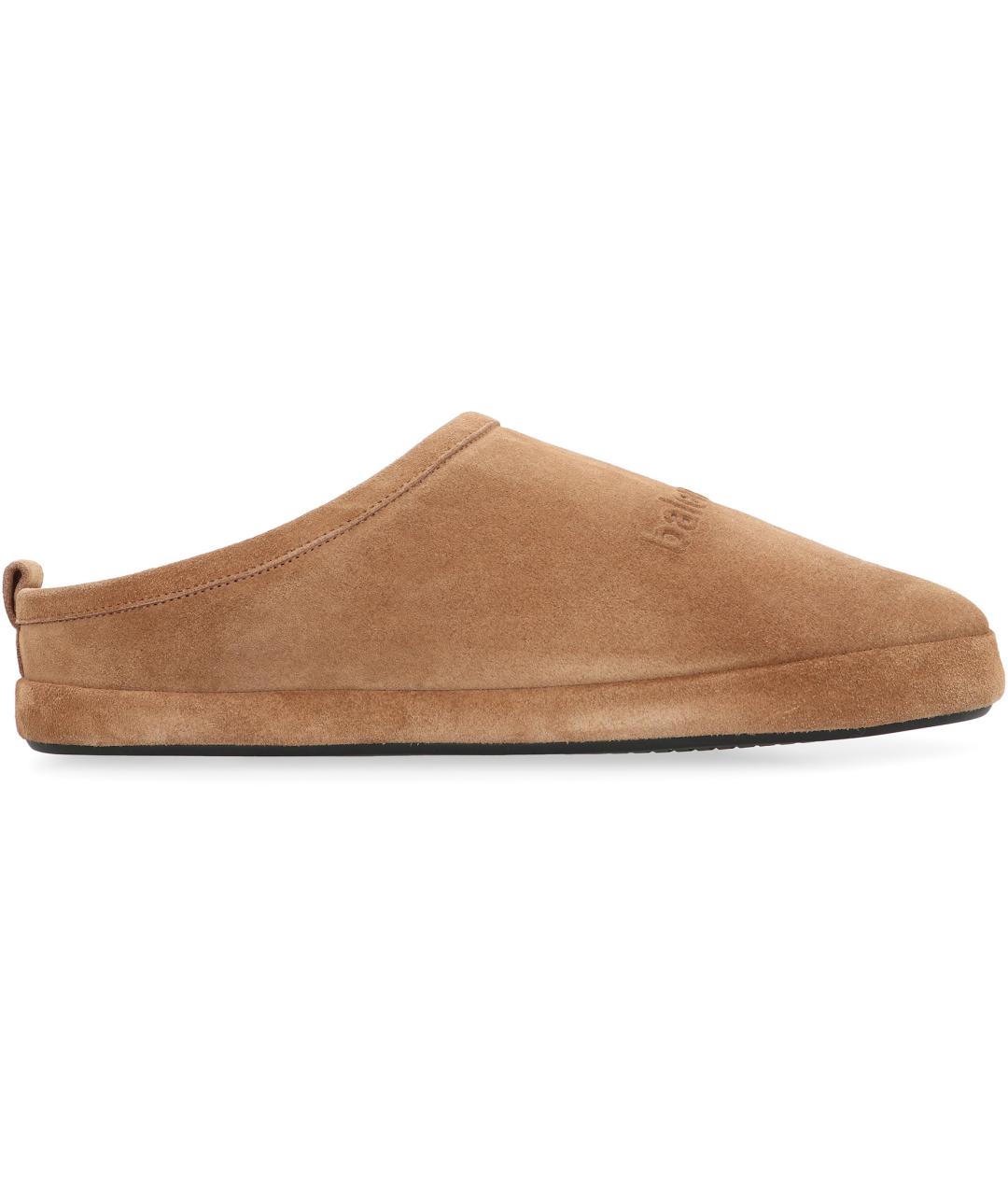 BALENCIAGA Коричневые кожаные мюли, фото 2