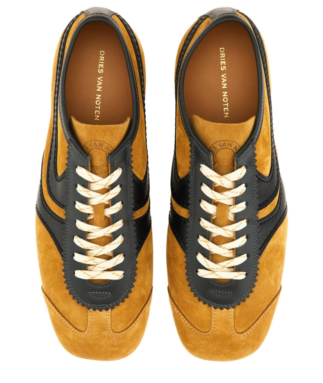 DRIES VAN NOTEN Мульти замшевые низкие кроссовки / кеды, фото 2