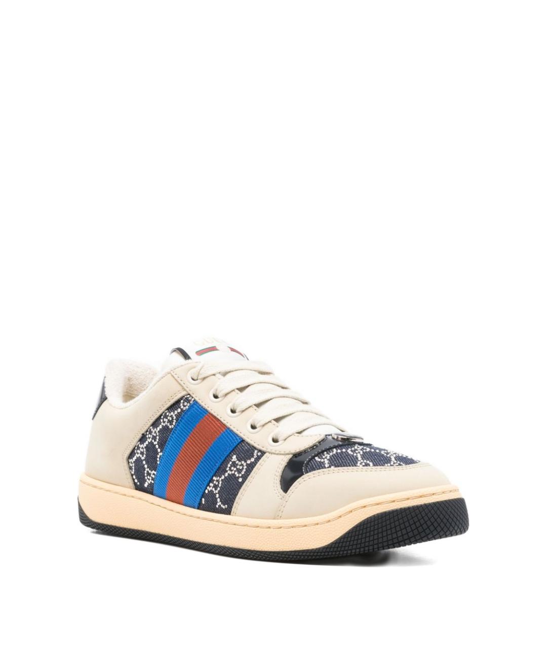 GUCCI Бежевые текстильные кроссовки, фото 3