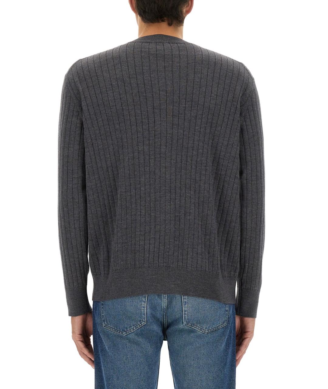 BOTTEGA VENETA Серый шерстяной кардиган, фото 4