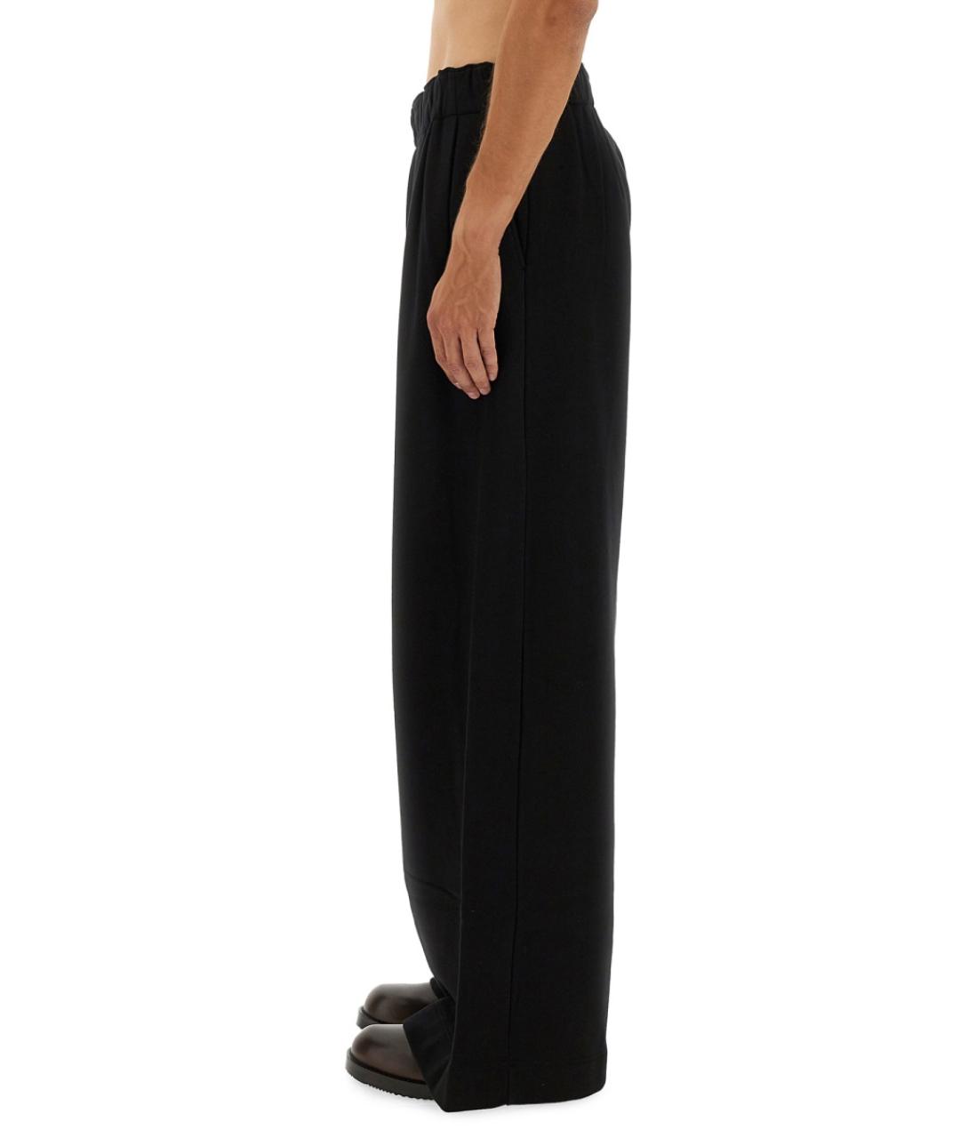 DRIES VAN NOTEN Черные хлопковые повседневные брюки, фото 4
