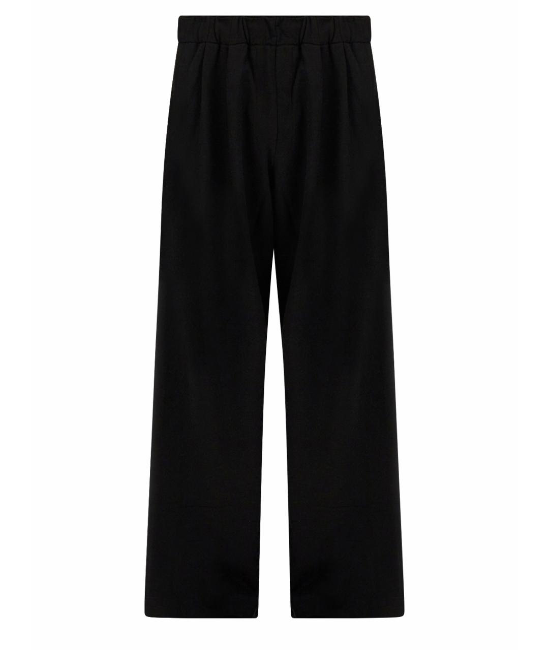 DRIES VAN NOTEN Черные хлопковые повседневные брюки, фото 1