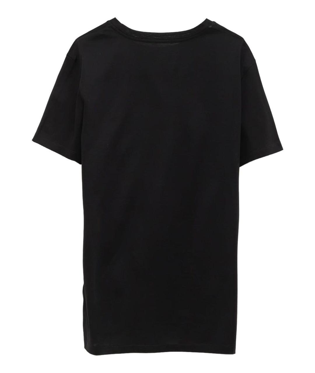 MONCLER Черная хлопковая футболка, фото 3