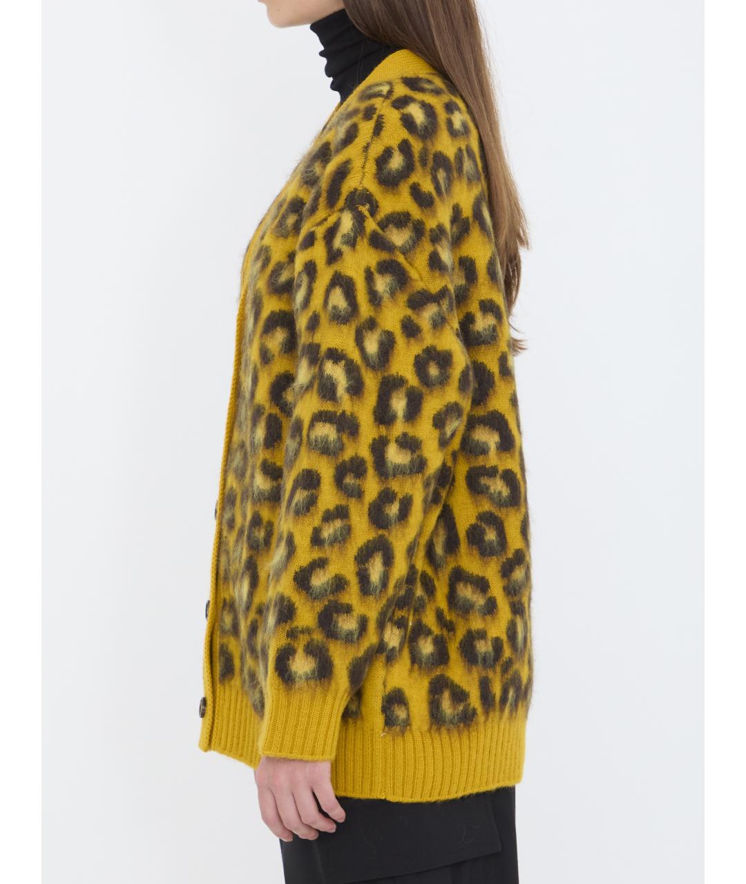 BOTTEGA VENETA Мульти шерстяной кардиган, фото 3