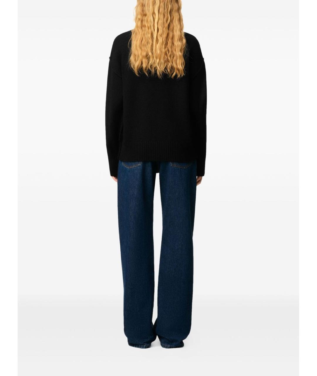 Ami Paris Черный шерстяной джемпер / свитер, фото 4