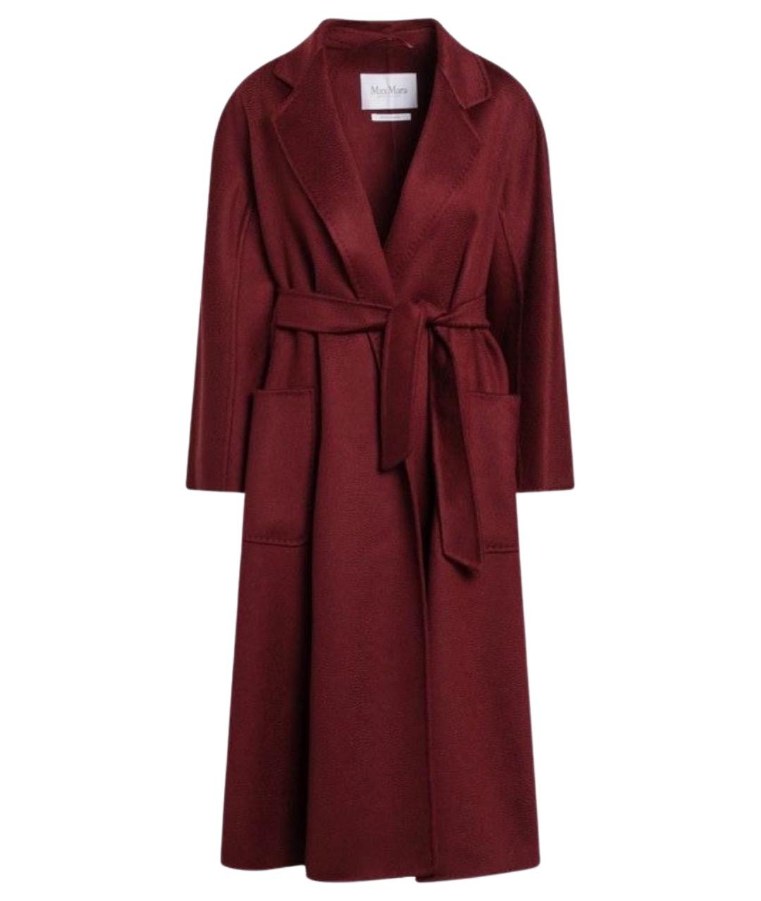 MAX MARA Бордовое кашемировое пальто, фото 1