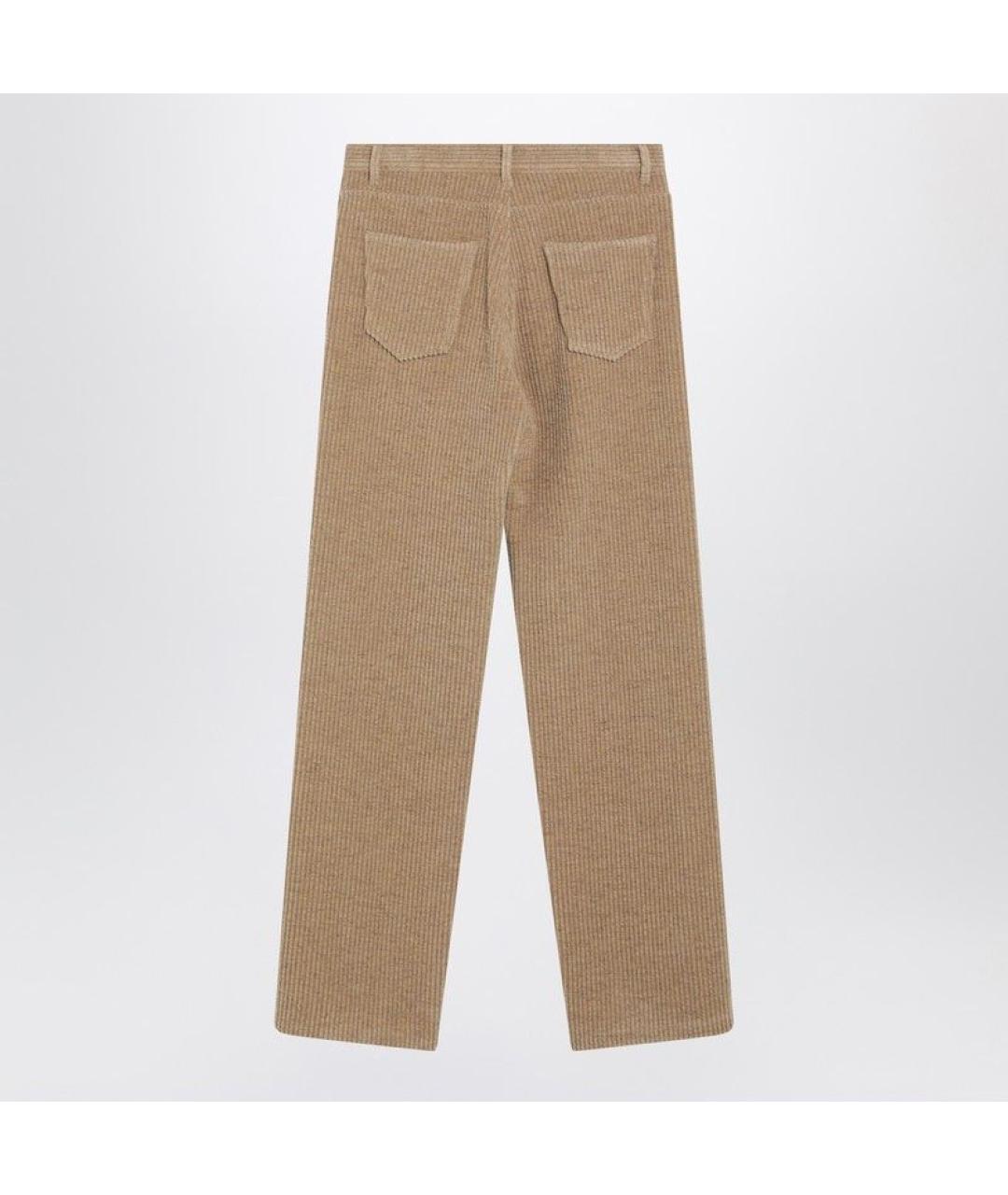 THE ROW Бежевые хлопковые прямые джинсы, фото 2