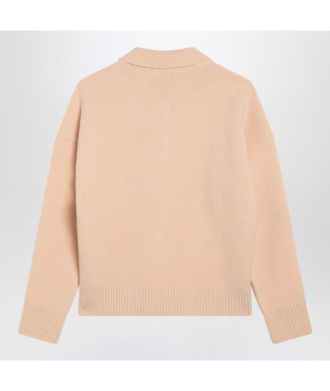 Ami Paris Бежевое поло с длинным рукавом, фото 2