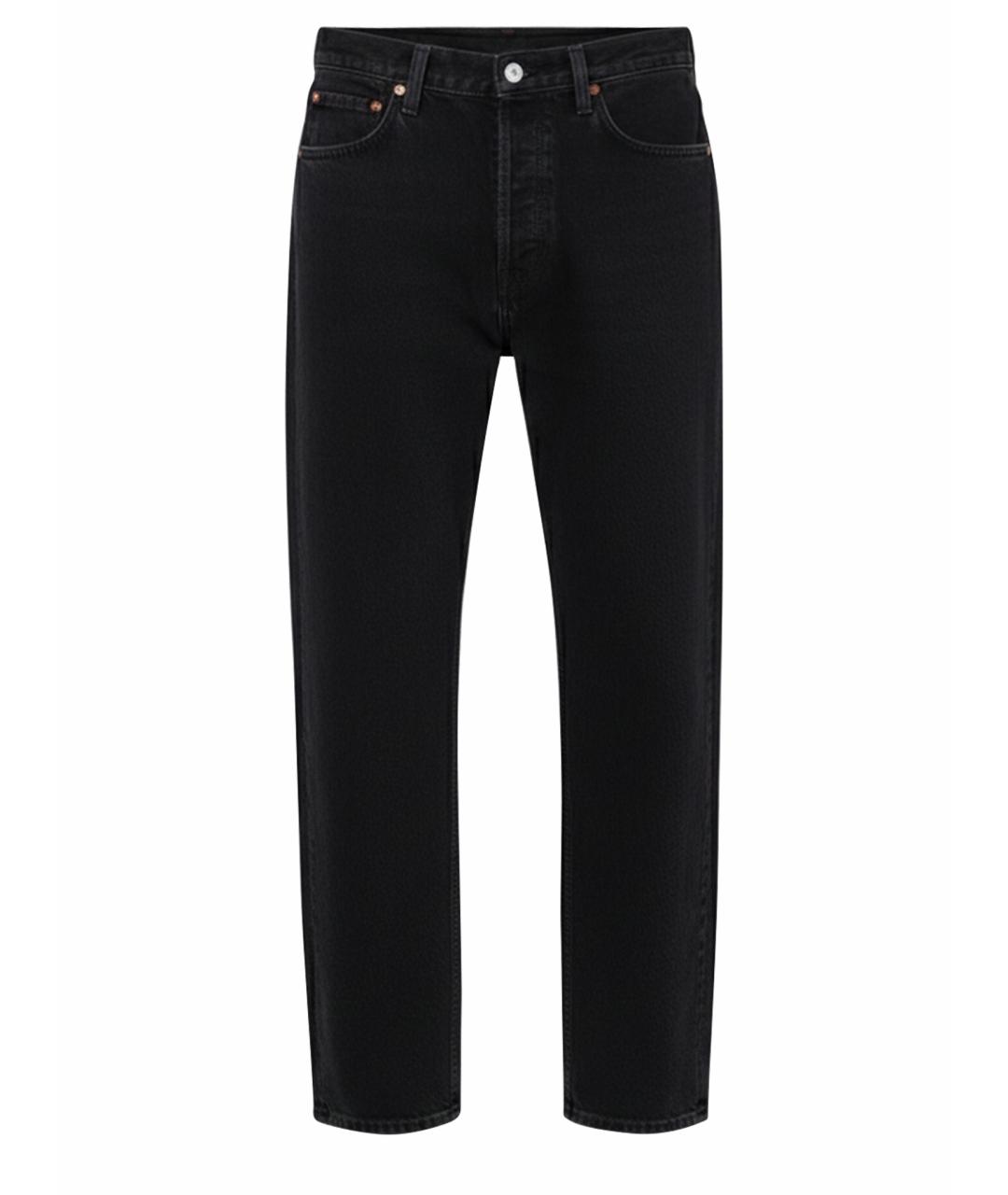 AGOLDE Черные хлопковые прямые джинсы, фото 1