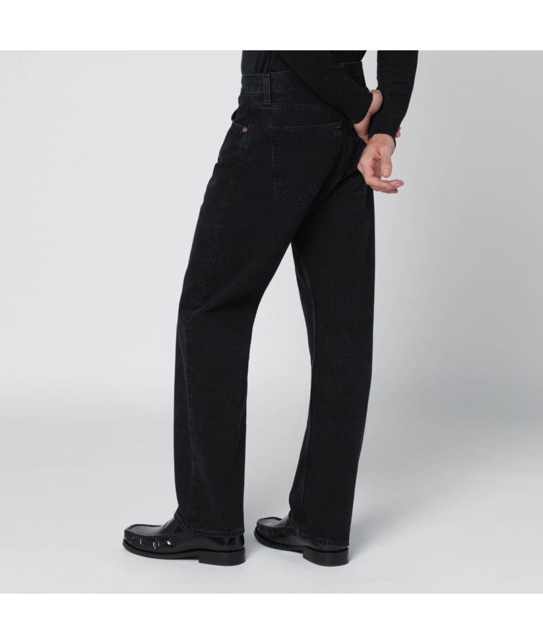 AGOLDE Черные хлопковые прямые джинсы, фото 2