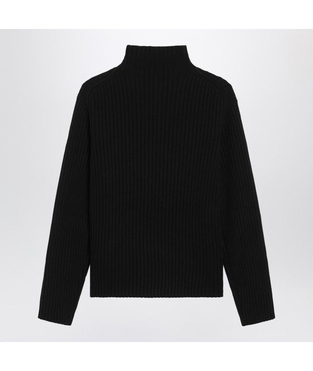 MONCLER Черный шерстяной джемпер / свитер, фото 2