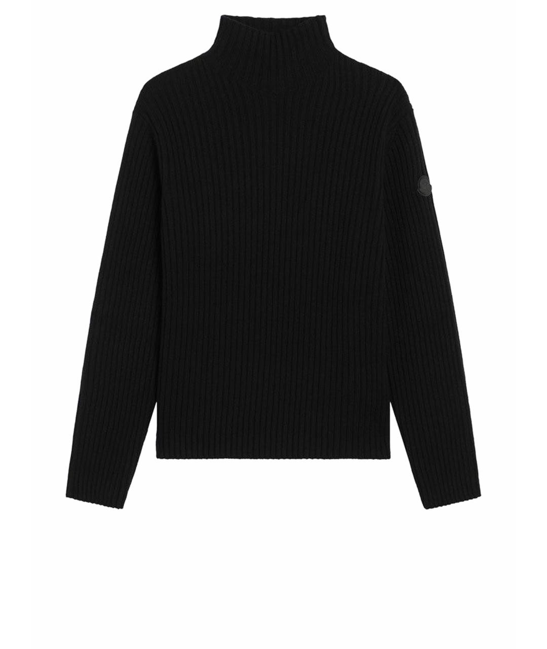 MONCLER Черный шерстяной джемпер / свитер, фото 1