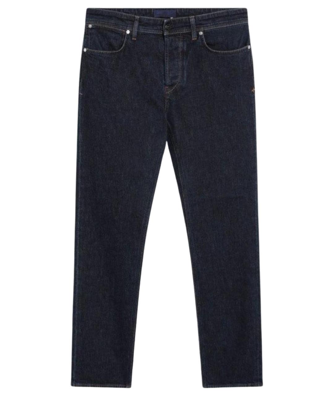 STONE ISLAND Синие хлопковые джинсы скинни, фото 1