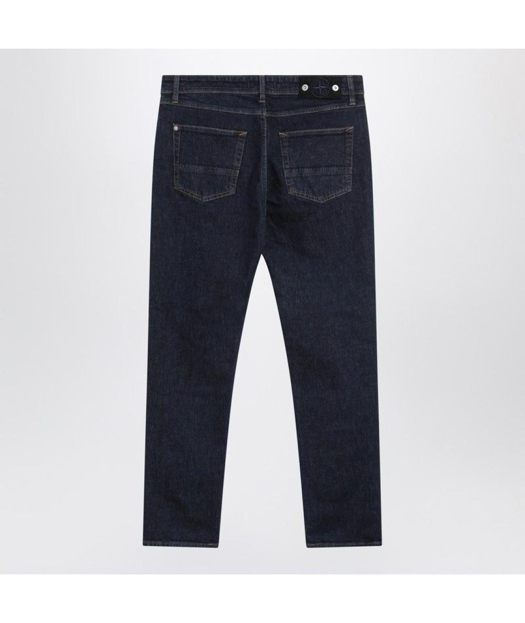 STONE ISLAND Синие хлопковые джинсы скинни, фото 2