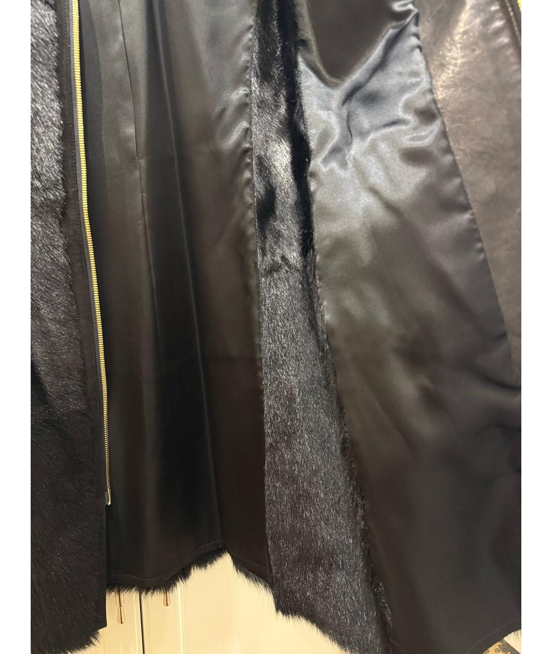 EMPORIO ARMANI Темно-синее замшевое пальто, фото 5