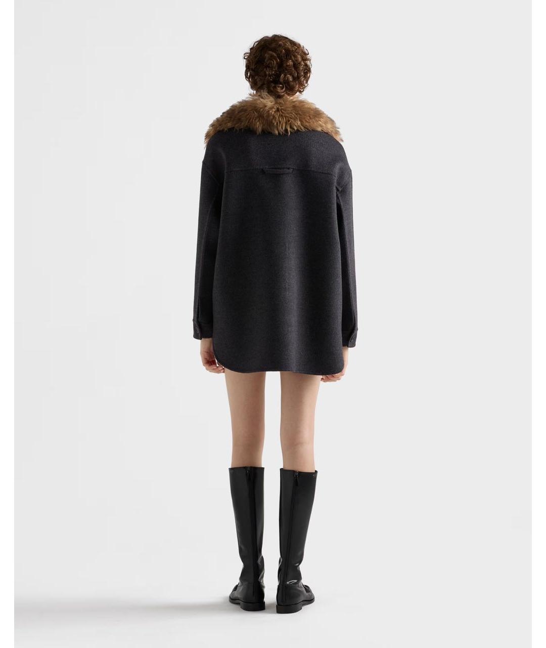 PRADA Серая шерстяная куртка, фото 5