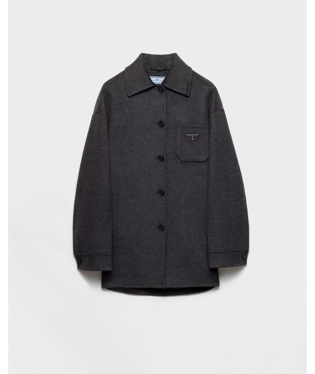 PRADA Серая шерстяная куртка, фото 6