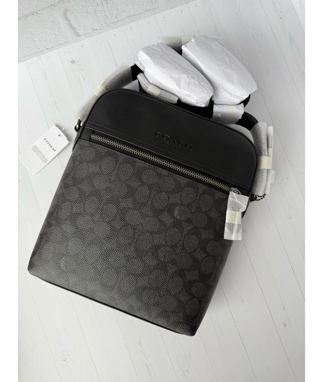 COACH Черная сумка на плечо, фото 5