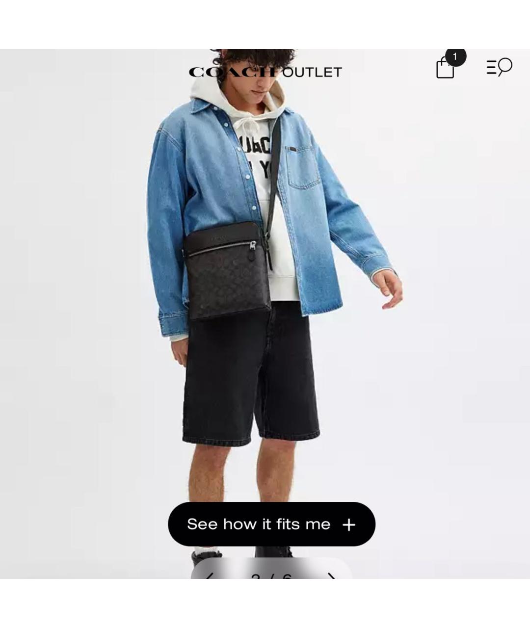 COACH Черная сумка на плечо, фото 7