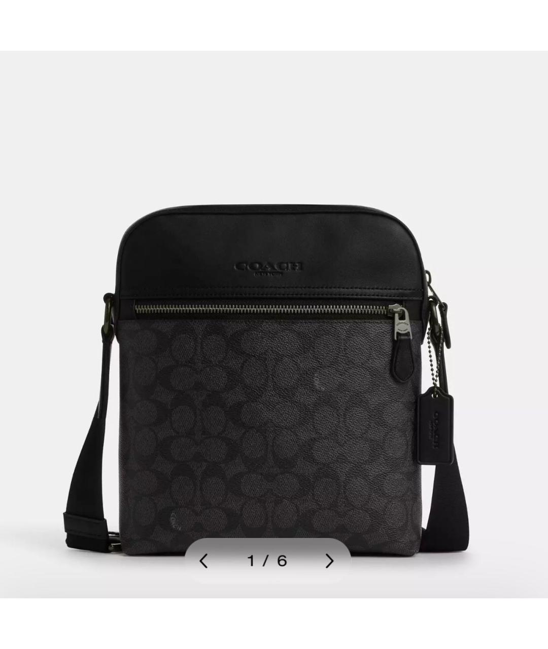 COACH Черная сумка на плечо, фото 9