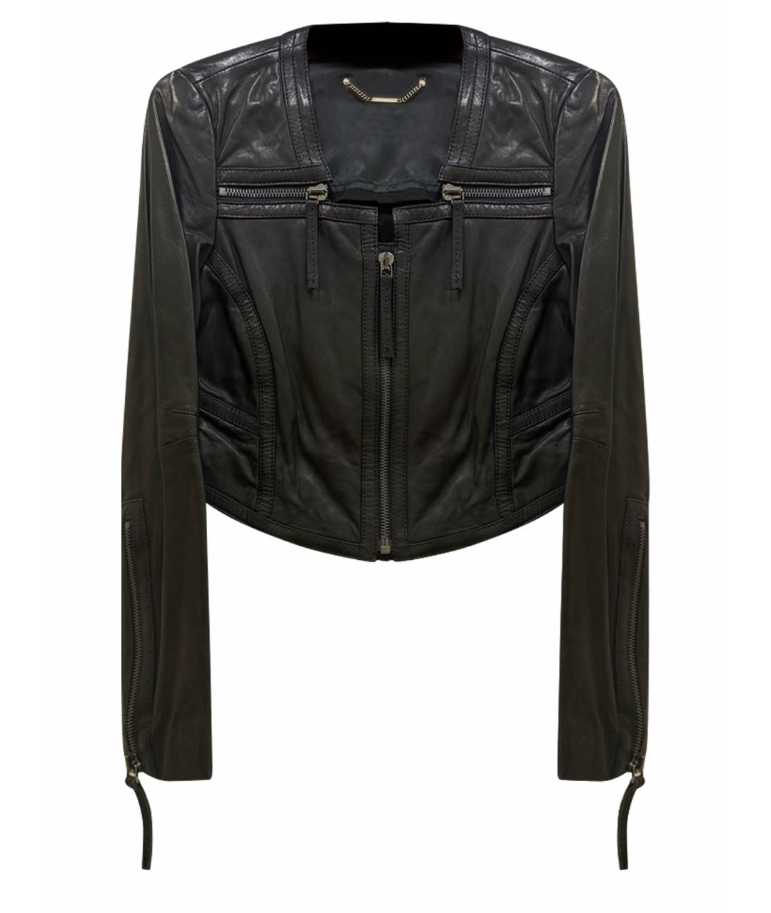 BARBARA BUI Черная кожаная куртка, фото 1