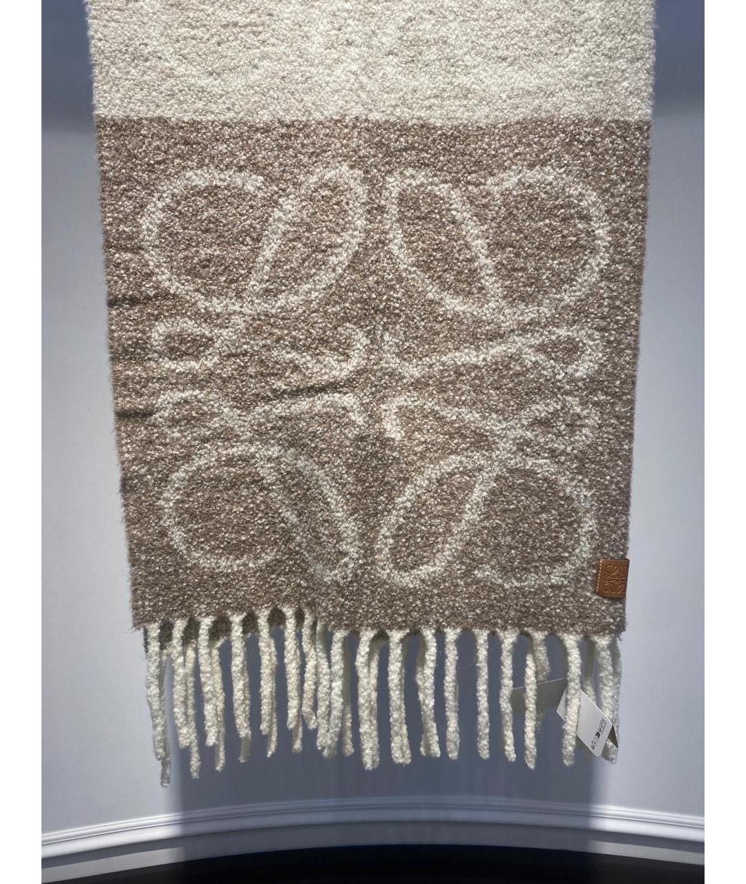 LOEWE Мульти шерстяной шарф, фото 3