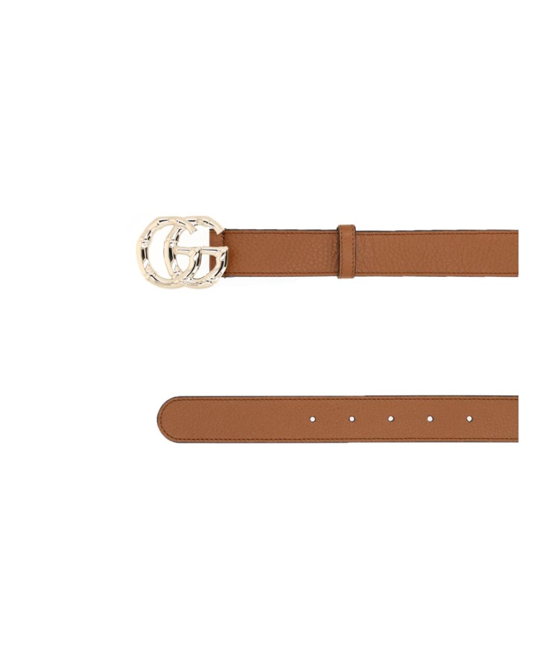 GUCCI Коричневый кожаный ремень, фото 2