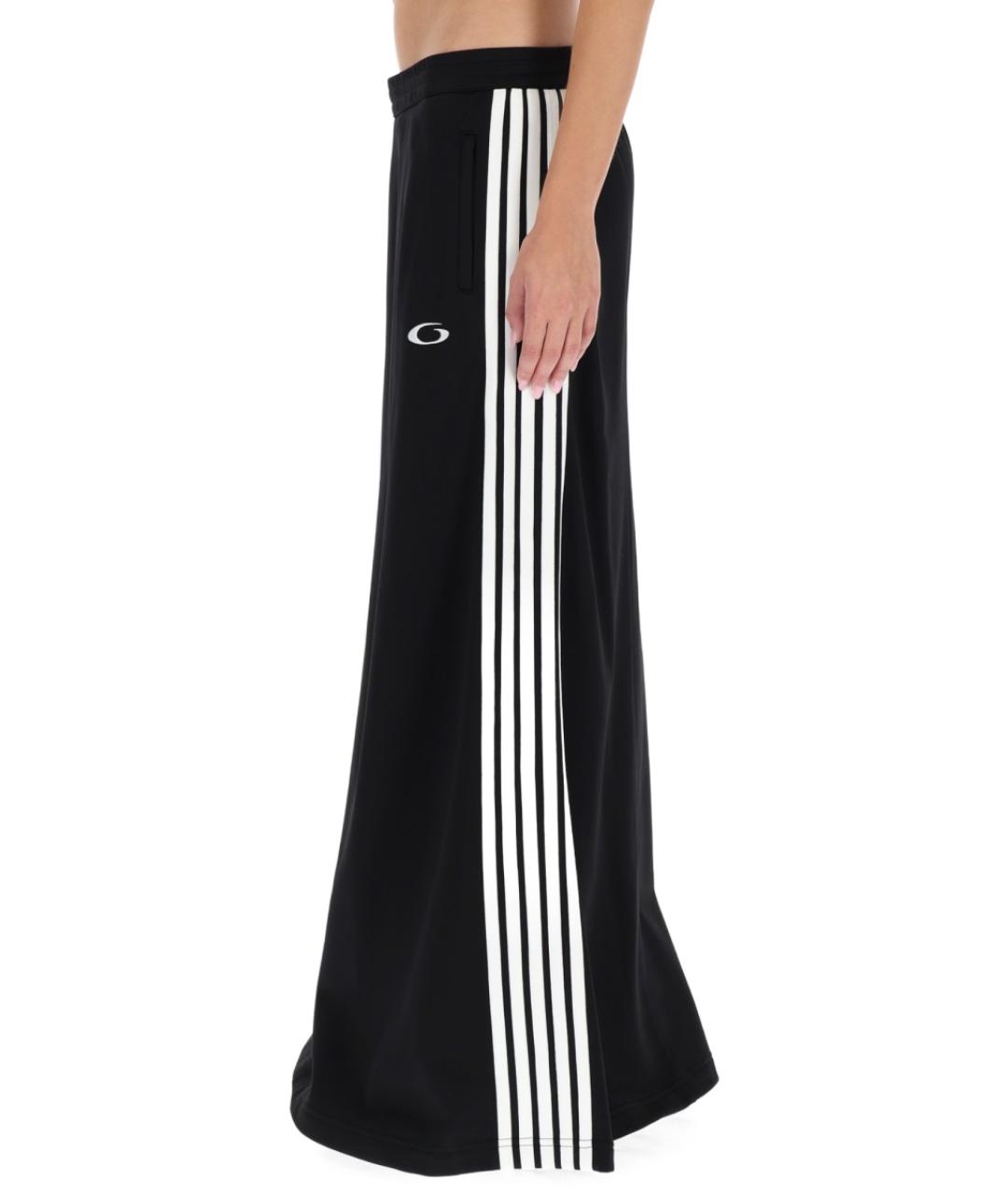 BALENCIAGA Черная полиамидовая юбка макси, фото 3