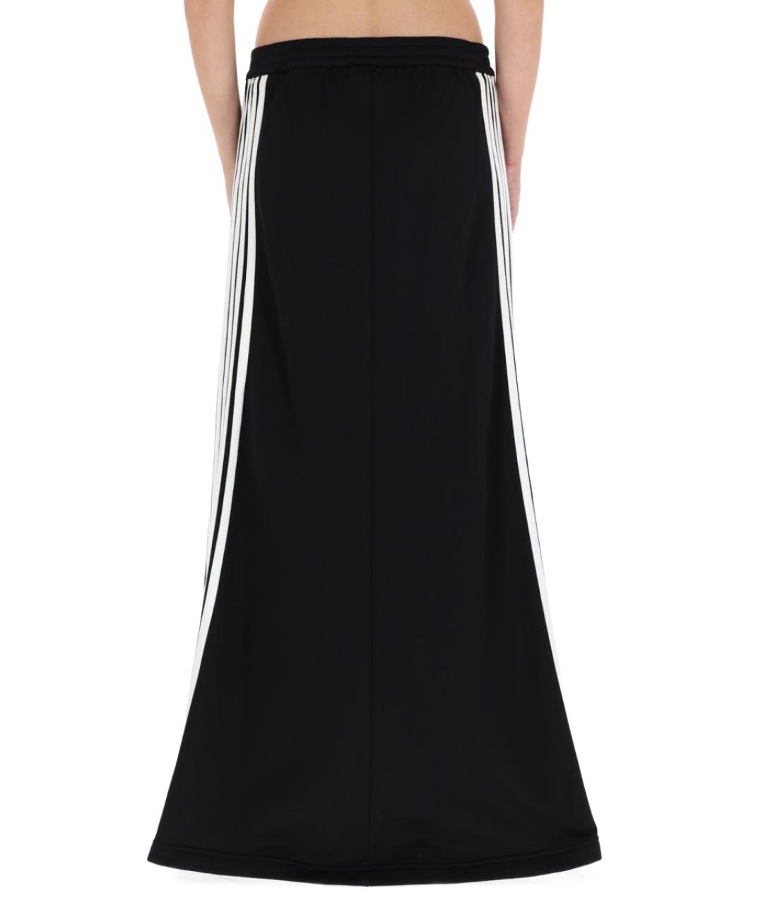 BALENCIAGA Черная полиамидовая юбка макси, фото 4