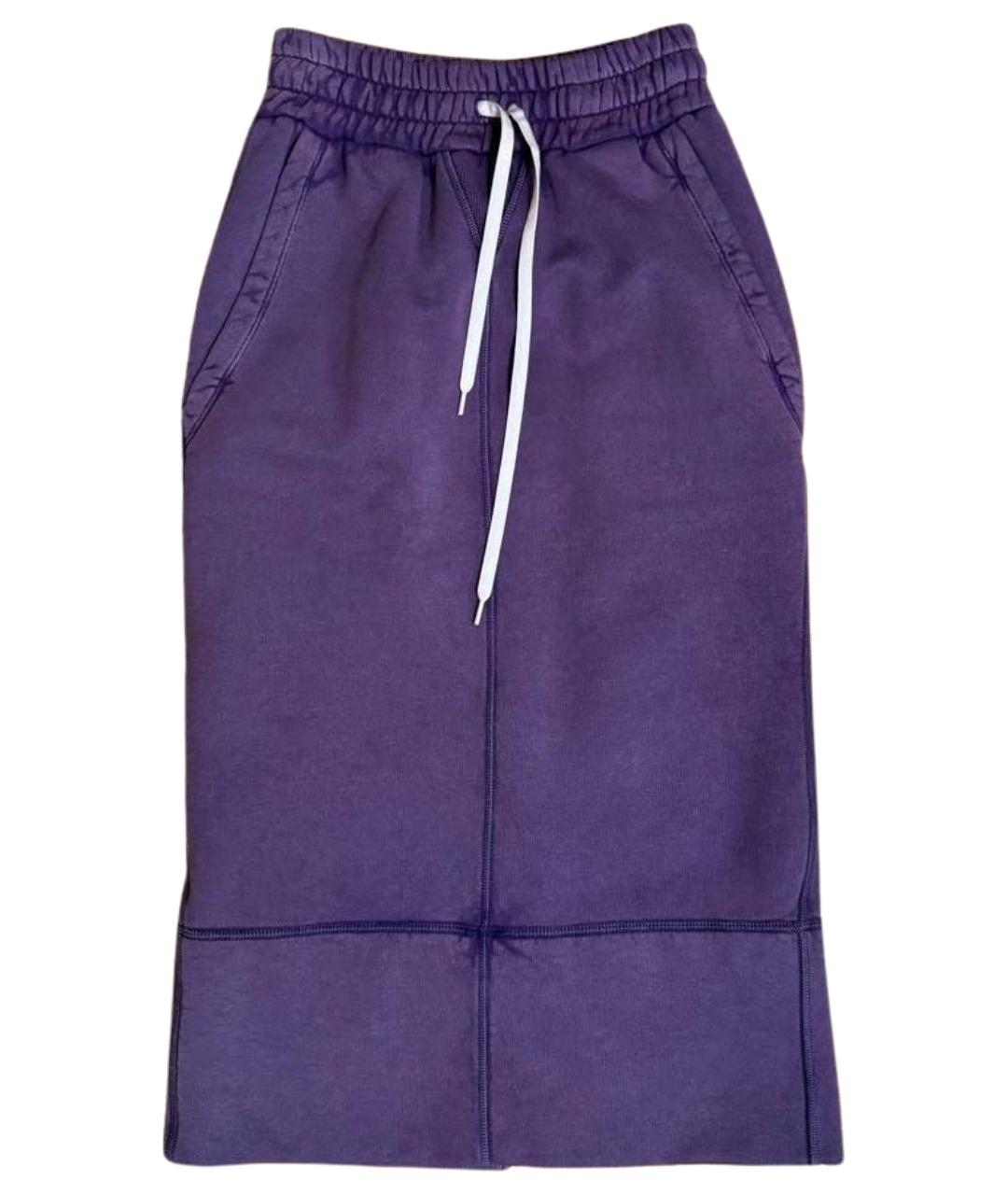 MIU MIU Фиолетовая юбка миди, фото 1
