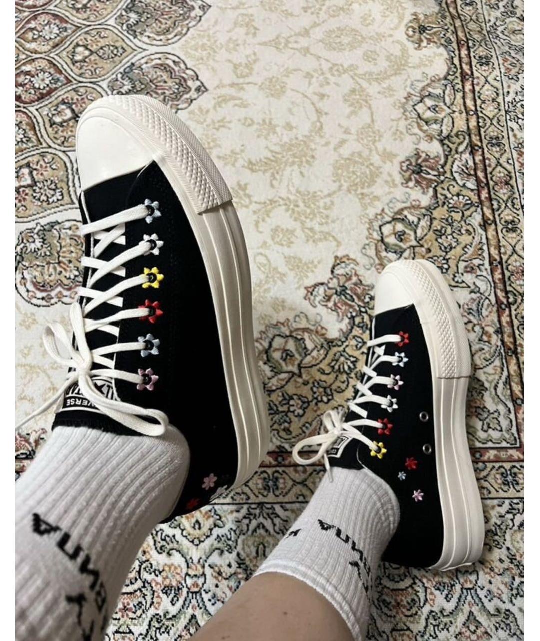 CONVERSE Черные текстильные кеды, фото 5