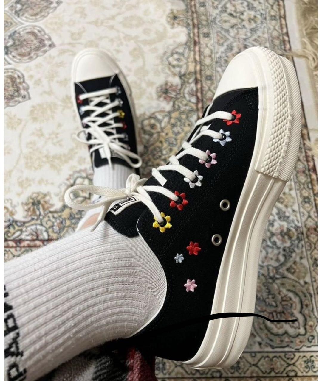 CONVERSE Черные текстильные кеды, фото 3