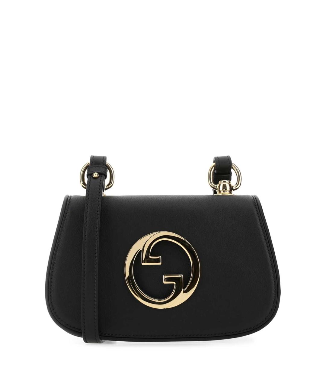 GUCCI Черная кожаная сумка через плечо, фото 1