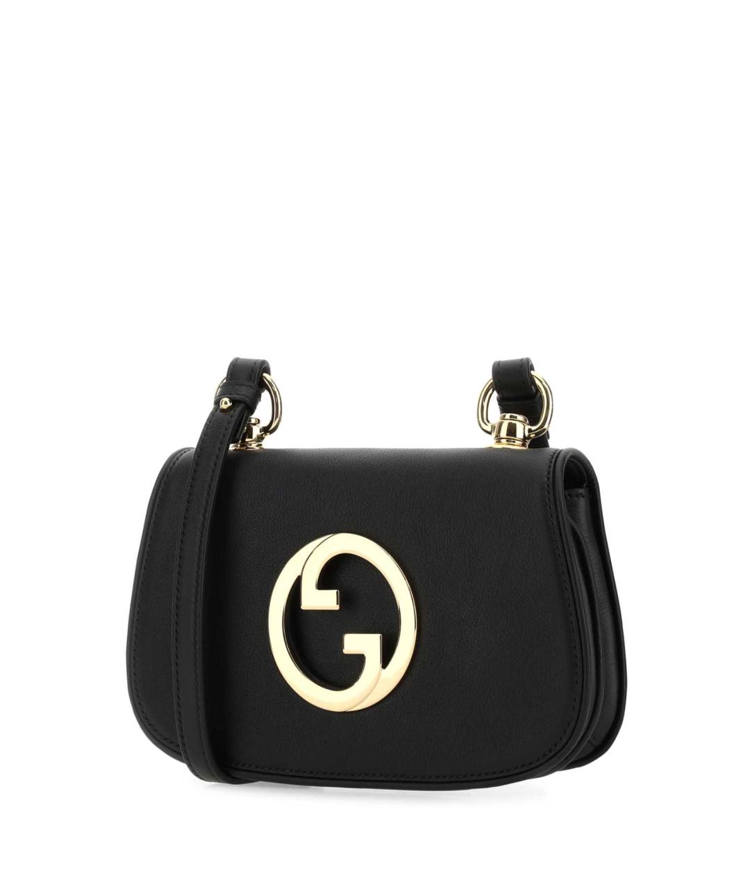 GUCCI Черная кожаная сумка через плечо, фото 2