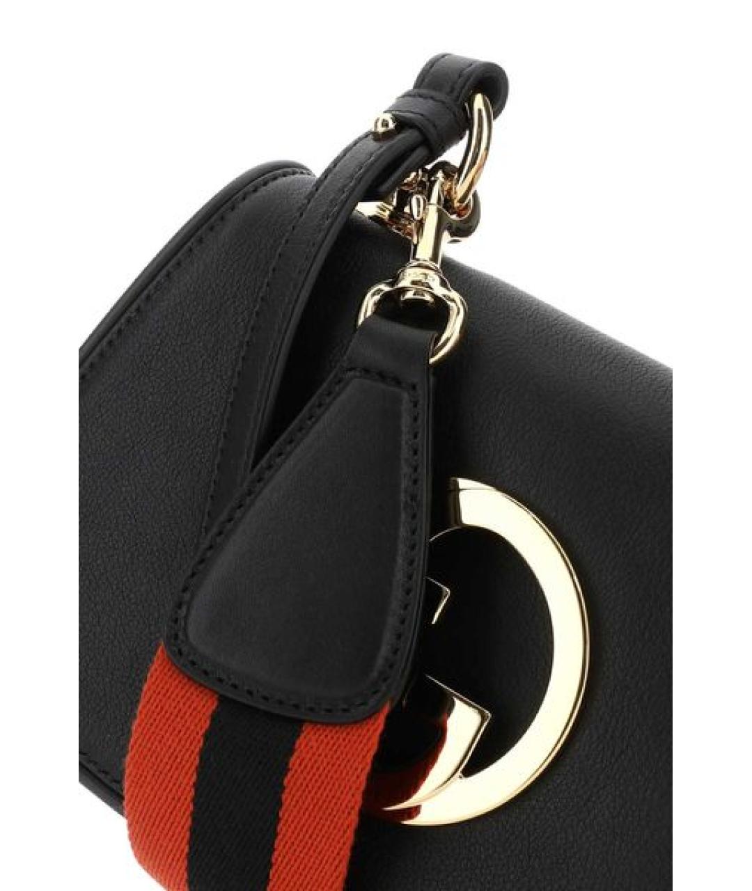 GUCCI Черная кожаная сумка через плечо, фото 4