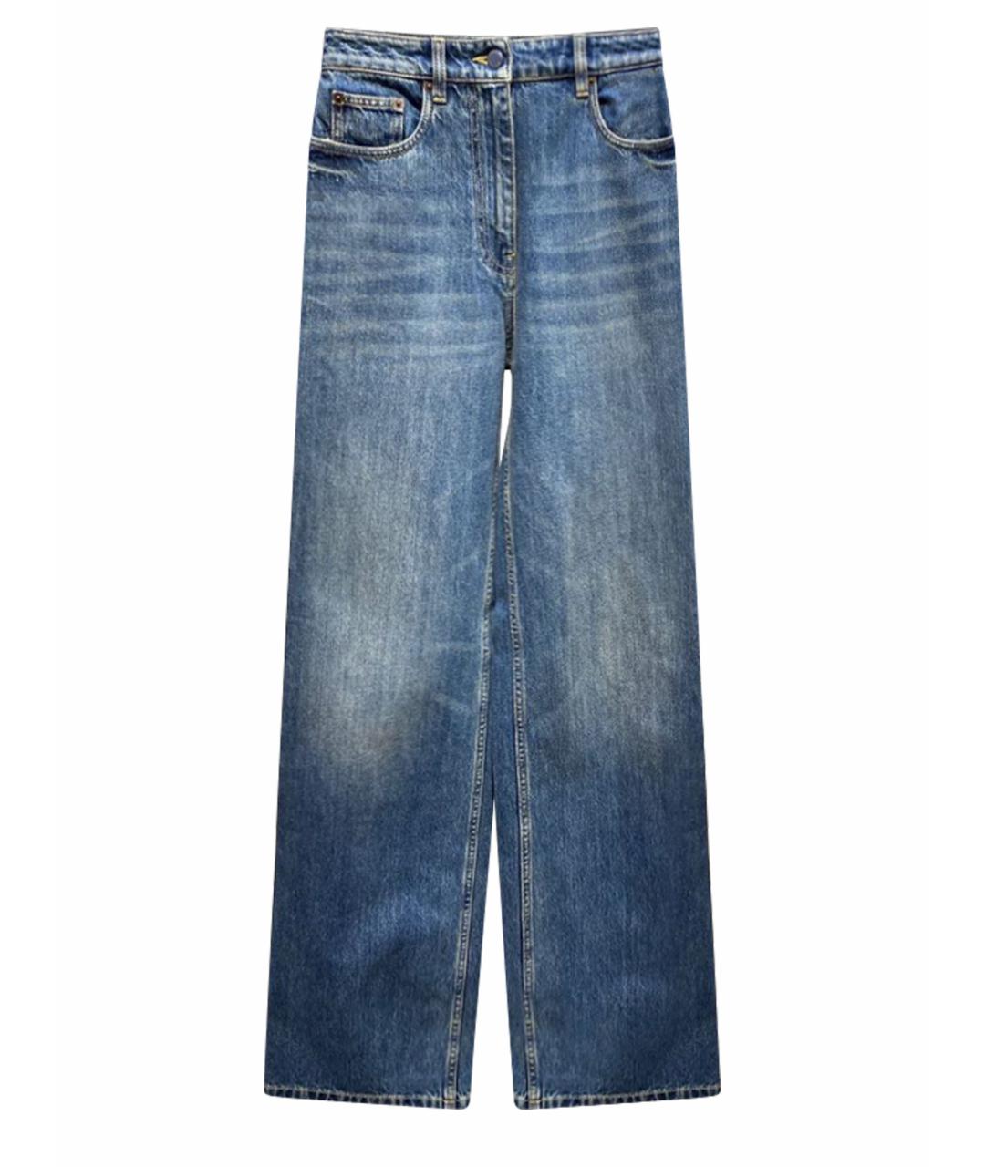 PRADA Синие хлопковые прямые джинсы, фото 1