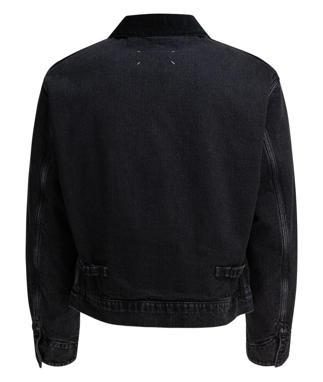 MAISON MARGIELA Черная хлопковая куртка, фото 2