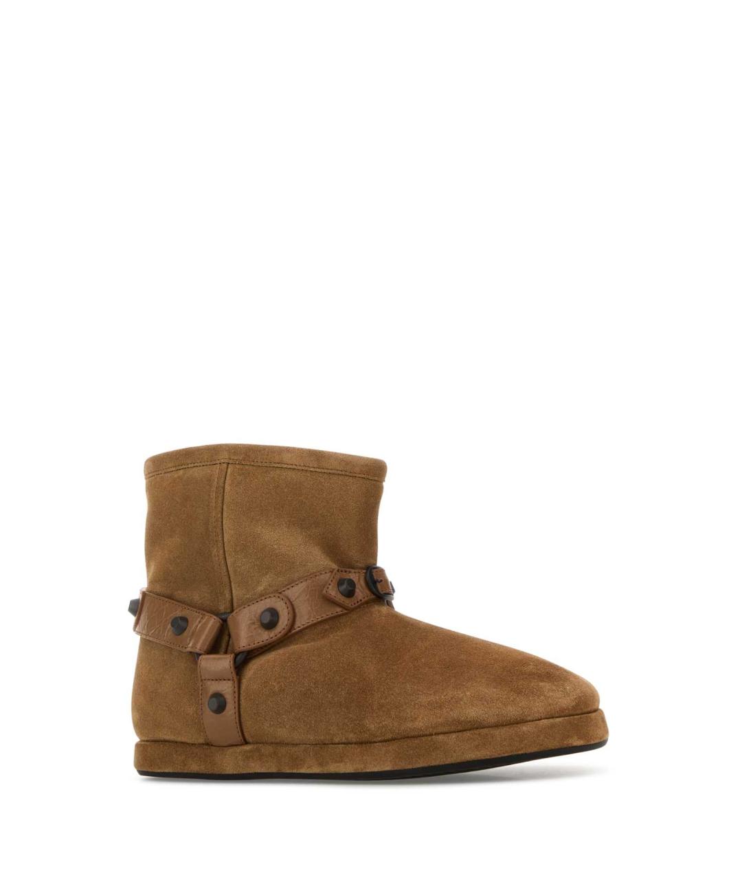 BALENCIAGA Бежевые замшевые ботинки, фото 2