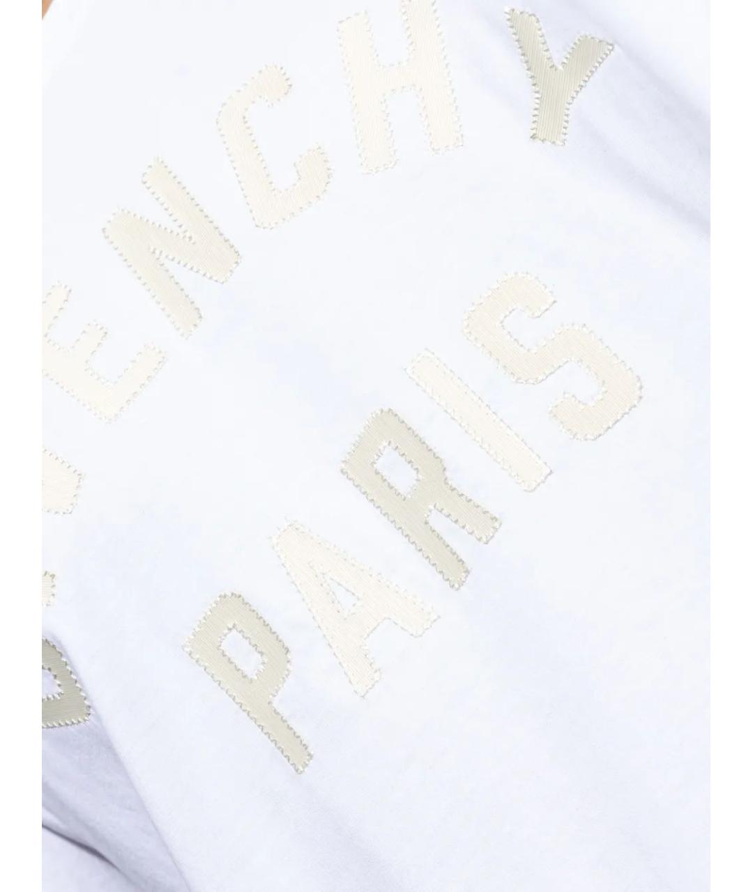 GIVENCHY Белая хлопковая футболка, фото 5