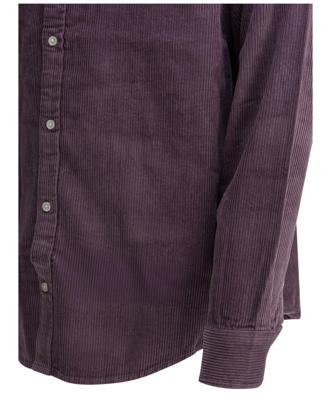 CARHARTT WIP Фиолетовая хлопковая кэжуал рубашка, фото 4