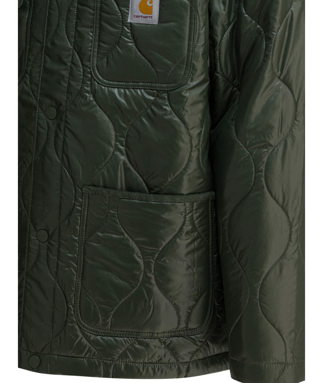 CARHARTT WIP Зеленая полиэстеровая куртка, фото 4
