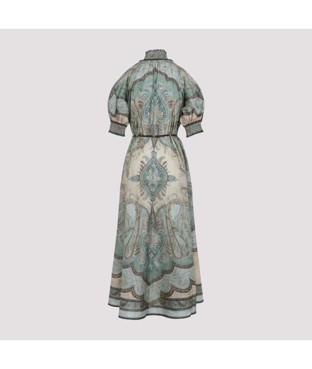 ZIMMERMANN Мульти шелковое повседневное платье, фото 4