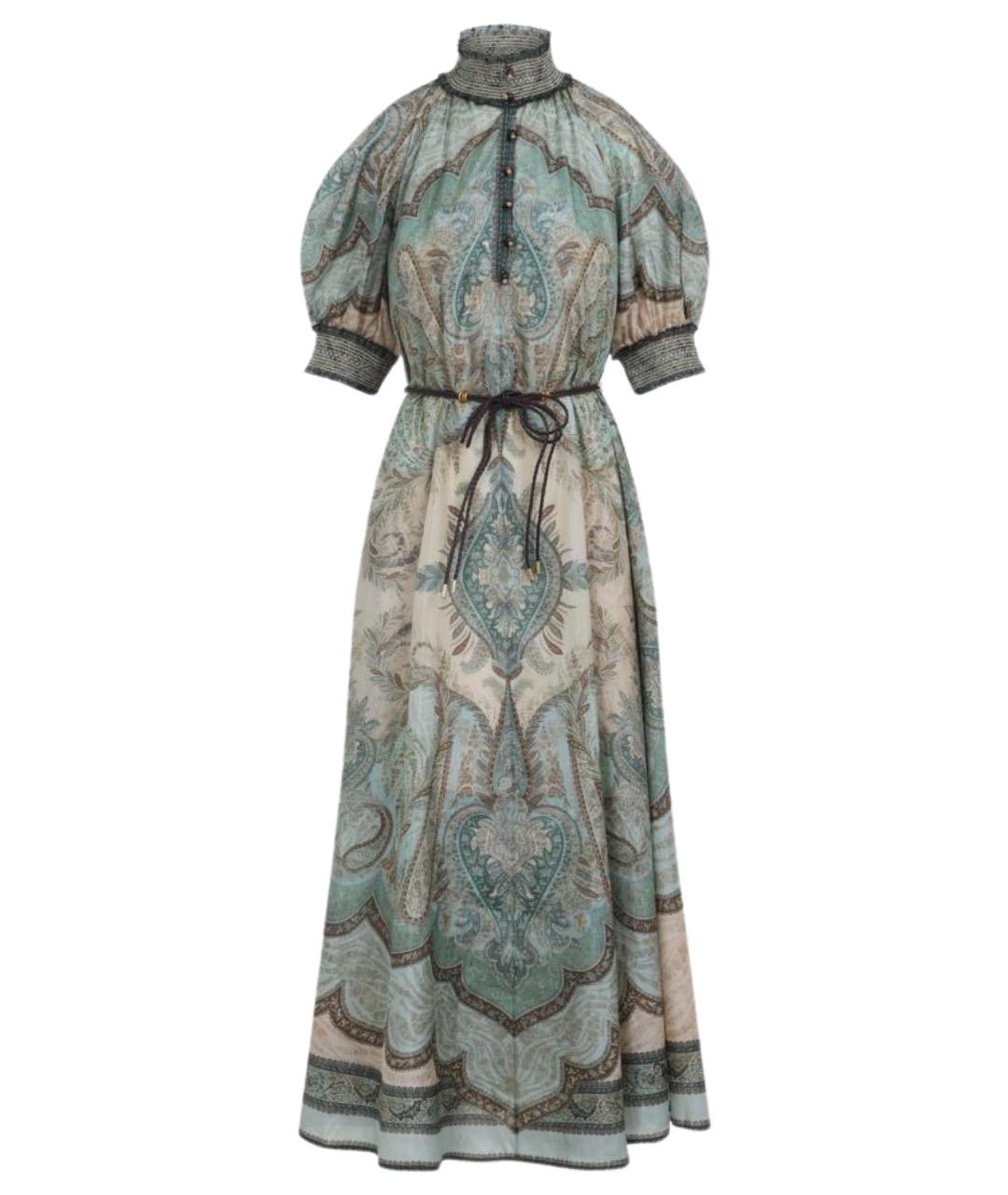 ZIMMERMANN Мульти шелковое повседневное платье, фото 1