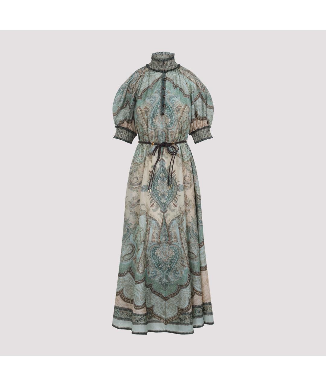 ZIMMERMANN Мульти шелковое повседневное платье, фото 6