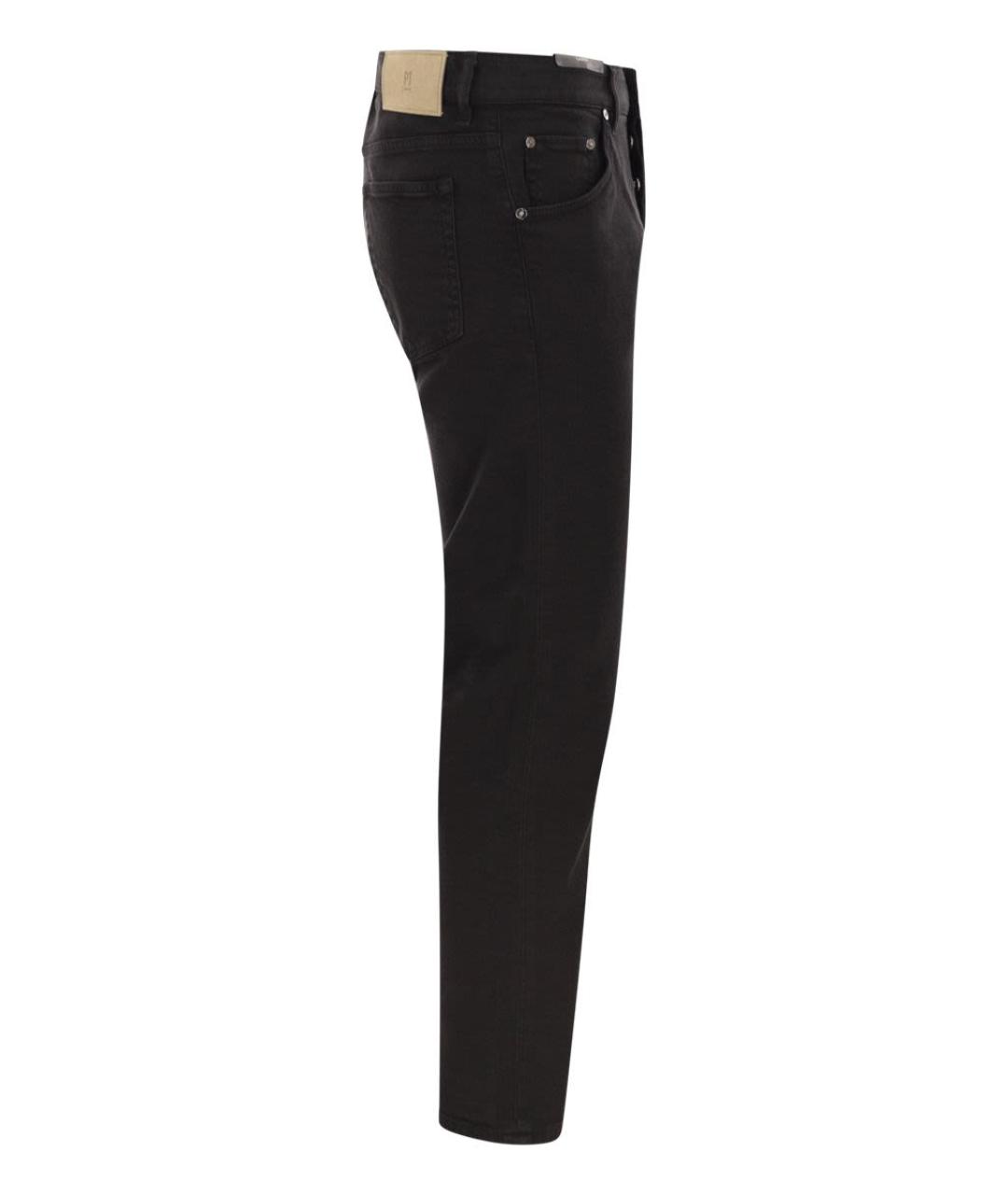 PT TORINO Черные хлопковые повседневные брюки, фото 3